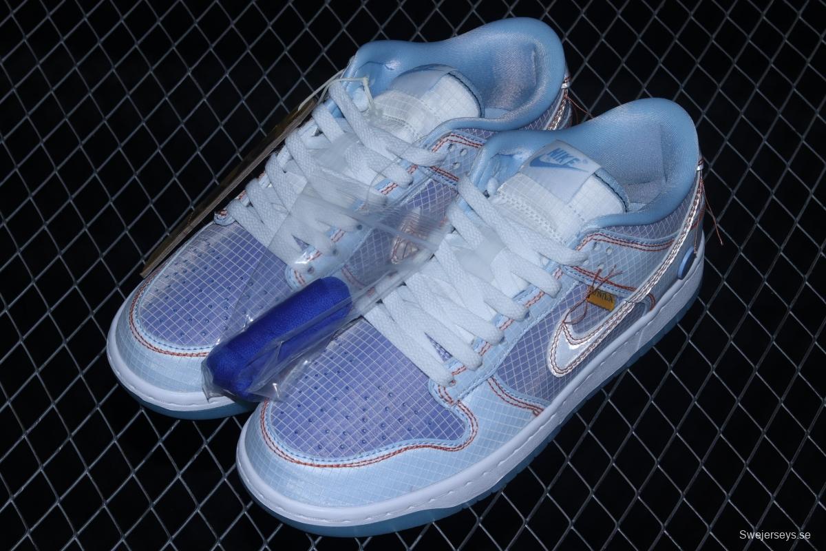 Unlon x NIKE SB DUNK Low joint style sky blue SB buckle rebound fashion leisure board shoes DJ9649-400