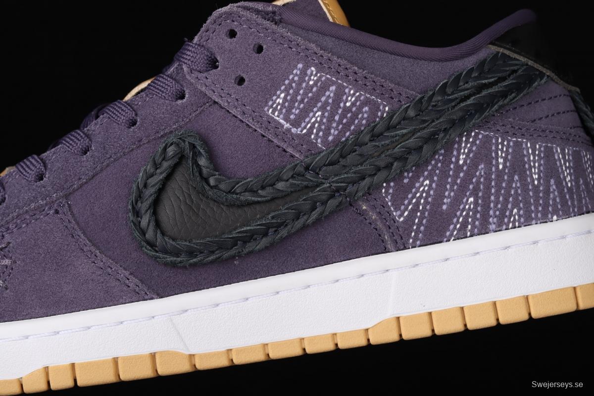 NIKE SB DUNK Low limited color N7 purple dunk series vintage low-top skateboard shoes DN1441-500