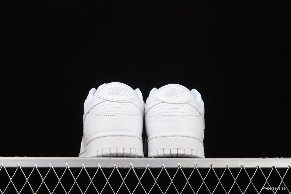 NIKE SB DUNK Low Prm pure white color SB buckle rebound fashion leisure board shoes DD1503-109