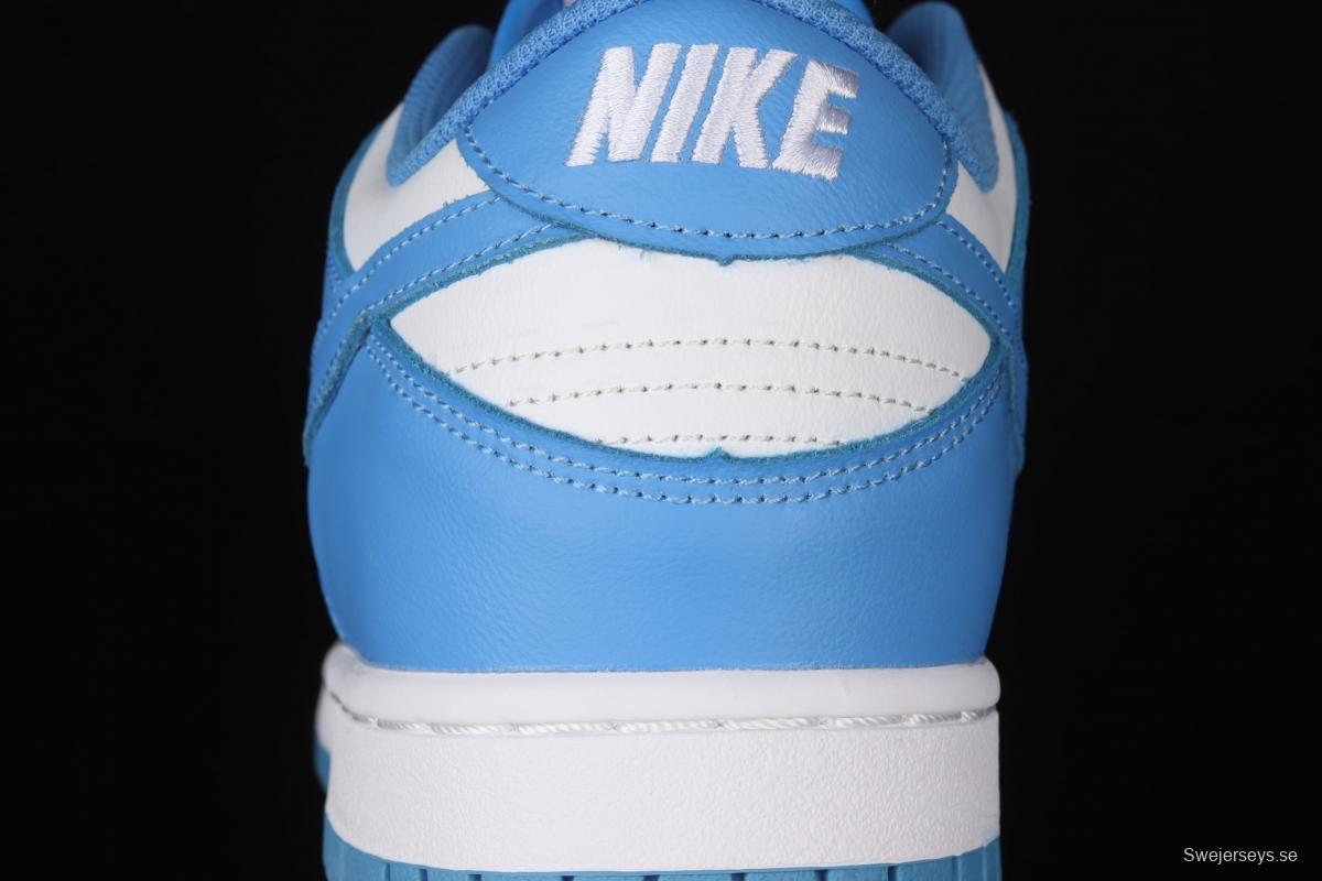 NIKE DUNK Low University Blue White Blue North Carolina White Blue Slam Dunk Series low side Leisure Sports Skateboard shoes DD1391-102