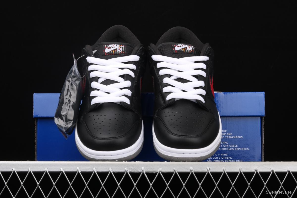 NIKE DUNK Low Premium 2020 black and red shrimp low-side leisure sports skateboard shoes 313170-060