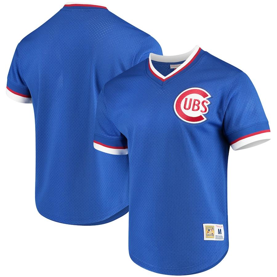 Men's Royal Mesh V-Neck Throwback Jersey