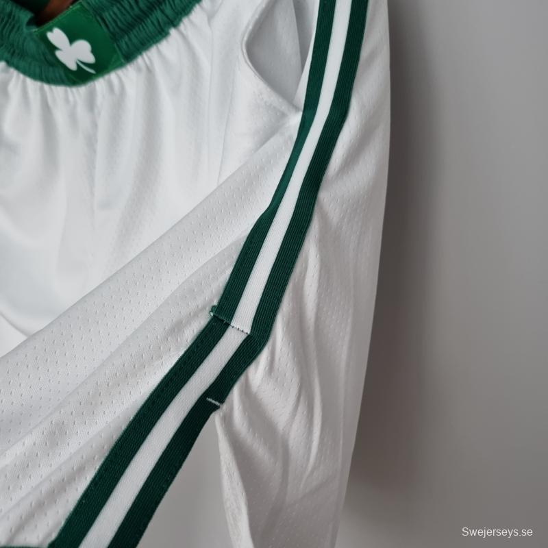 75th Anniversary Boston Celtics White NBA Shorts