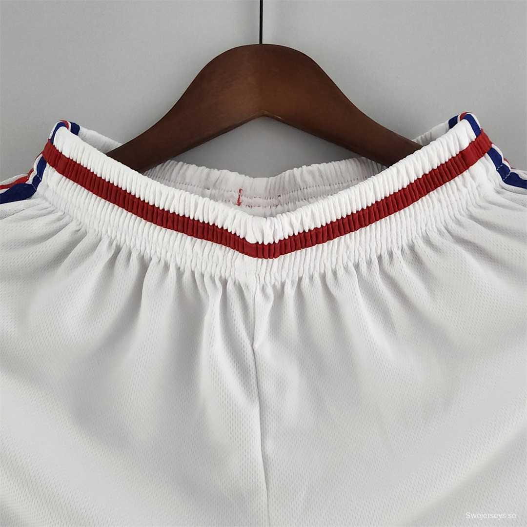 Retro 1998 France Home White Shorts