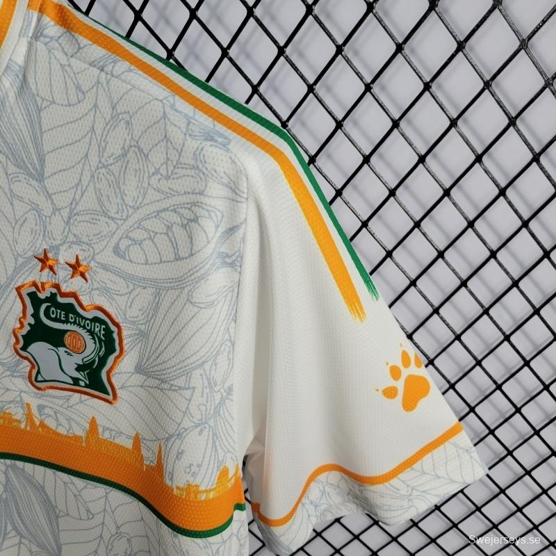 22/23 Ivory Coast White Training Jersey