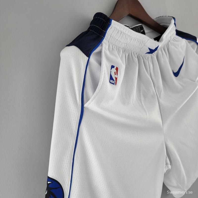 Dallas Mavericks NBA Shorts White