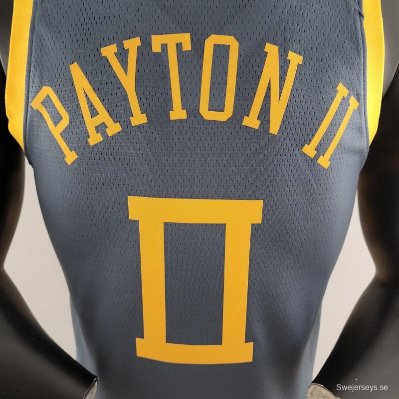 2018 PAYTON II#0 Golden State Warriors Grey NBA Jersey