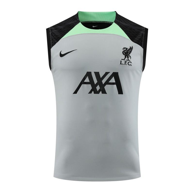 23-24 Liverpool Grey Vest Jersey+Shorts