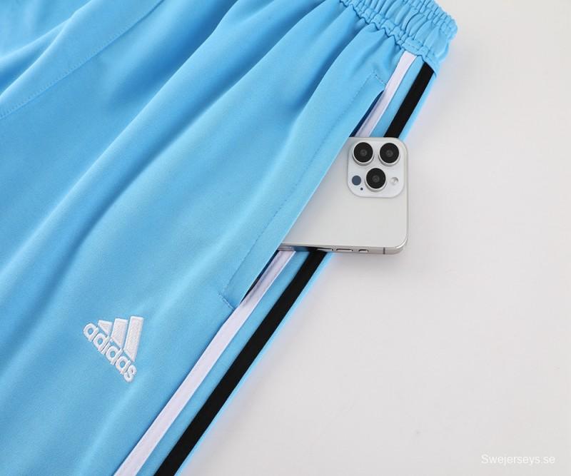 2024 Argentina Blue Full Zipper Jacket +Long Pants