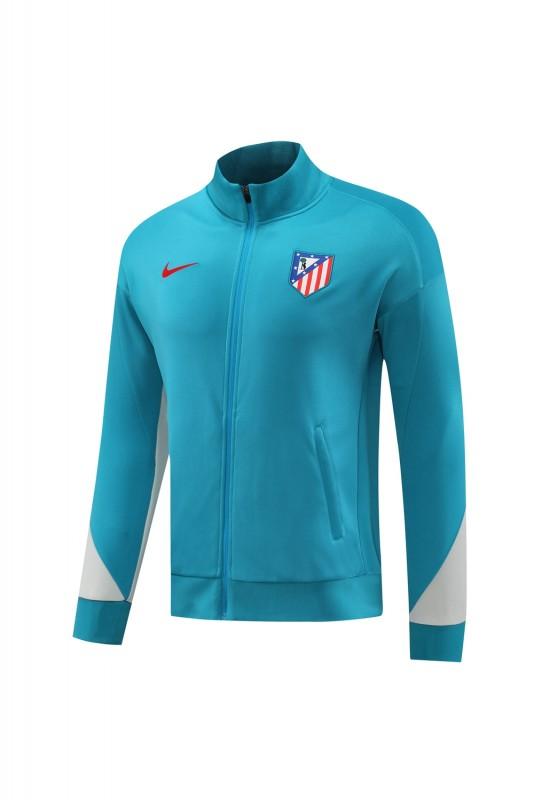 24/25 Atletico Madrid Blue Full Zipper Jacket +Long Pants