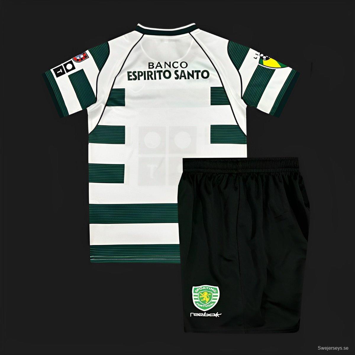 Retro Kids 01/03 Sporting Lisbon Home Jersey